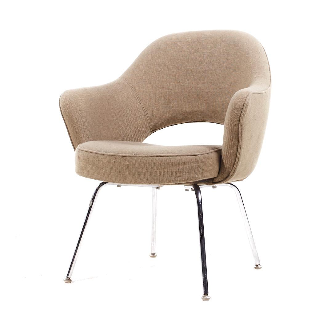 Eero Saarinen per Knoll - Set di 6 sedie da pranzo cromate del Medioevo in vendita 6