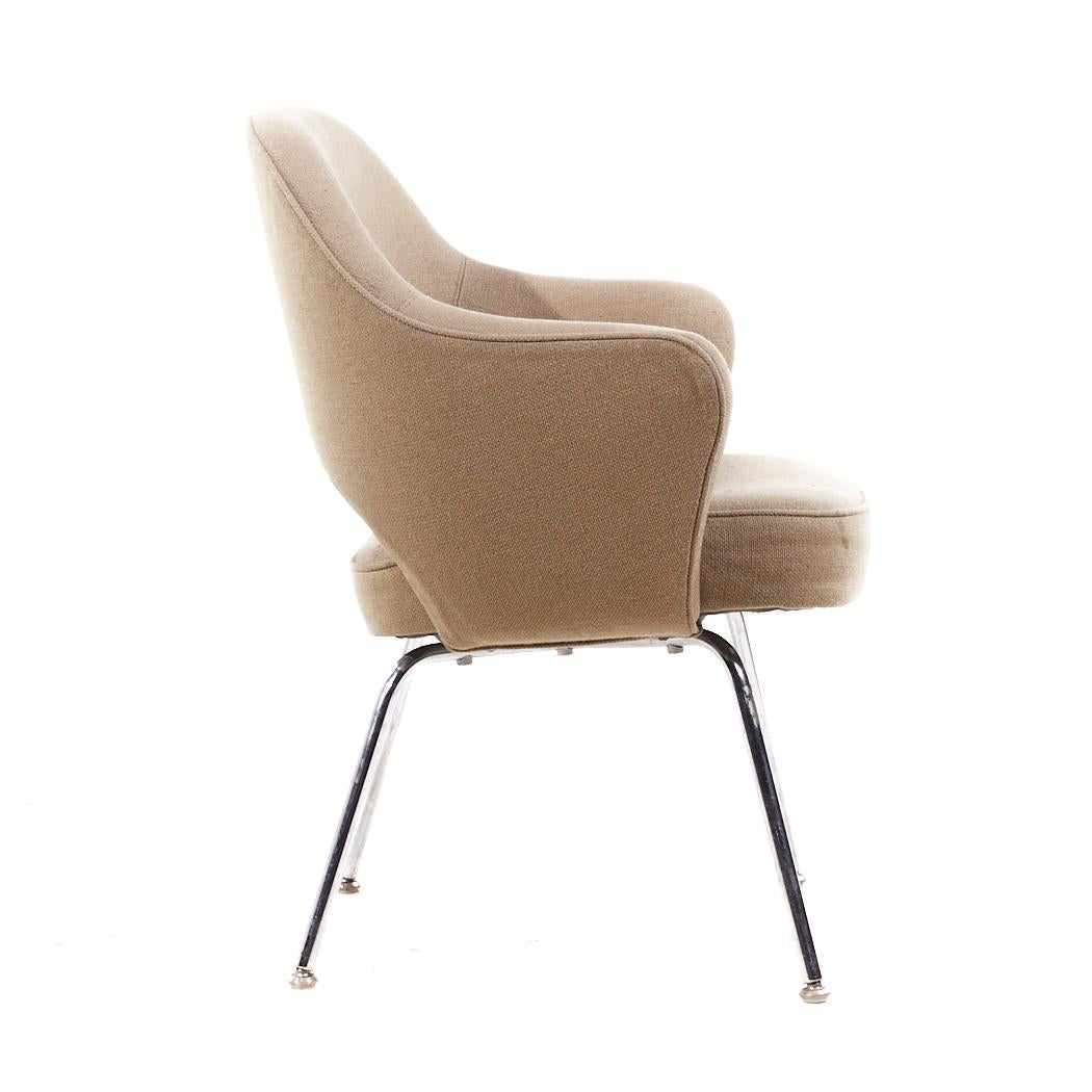 Eero Saarinen per Knoll - Set di 6 sedie da pranzo cromate del Medioevo in vendita 7