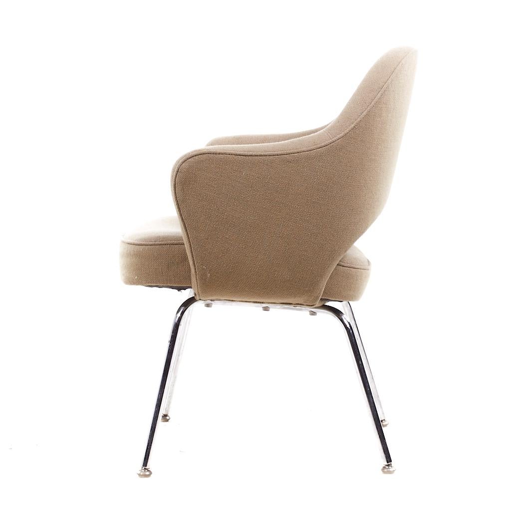 Eero Saarinen per Knoll - Set di 6 sedie da pranzo cromate del Medioevo in vendita 9