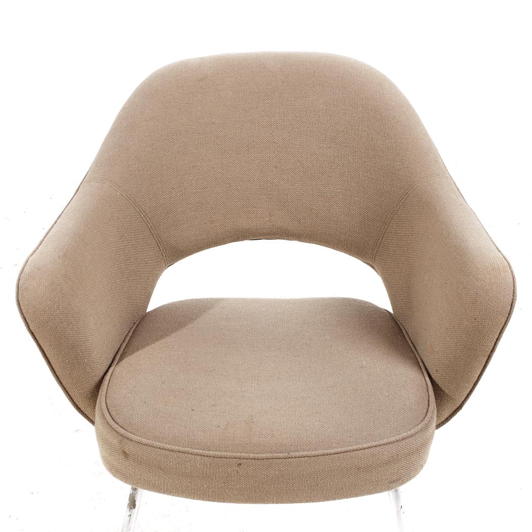 Eero Saarinen per Knoll - Set di 6 sedie da pranzo cromate del Medioevo in vendita 10