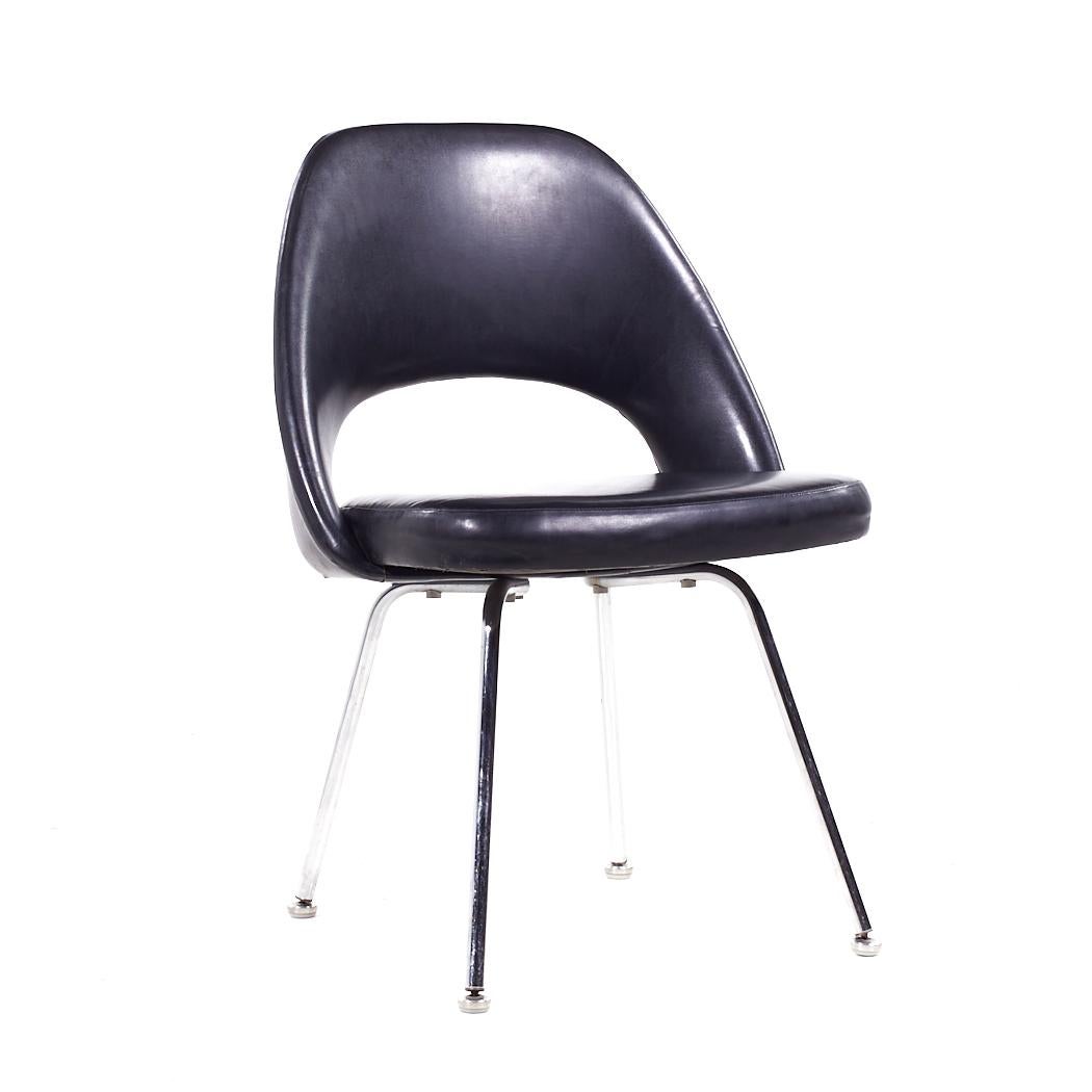 Americano Eero Saarinen per Knoll - Set di 6 sedie da pranzo cromate del Medioevo in vendita