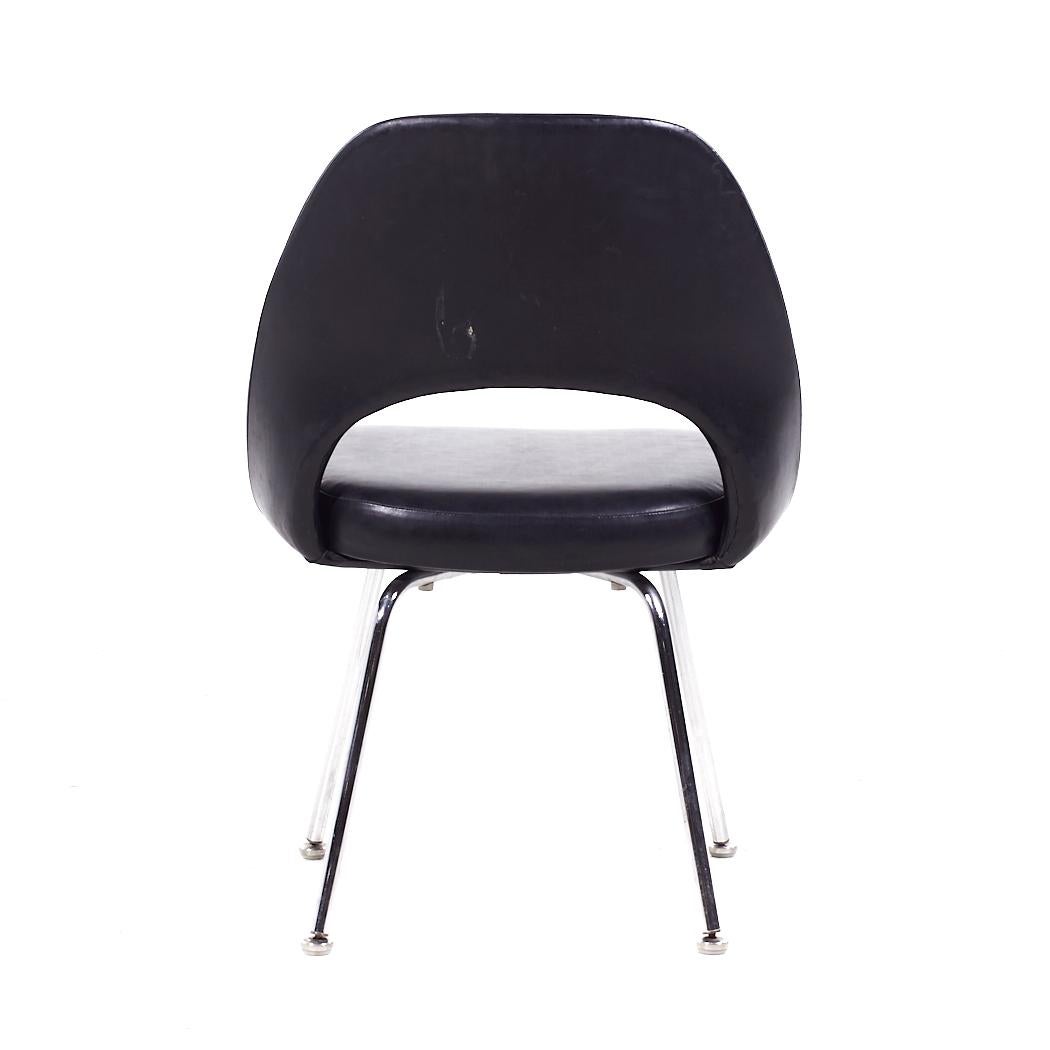 Eero Saarinen per Knoll - Set di 6 sedie da pranzo cromate del Medioevo in vendita 1
