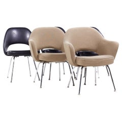Vintage Eero Saarinen for Knoll Mid Century Chrome Dining Chairs - Set of 6