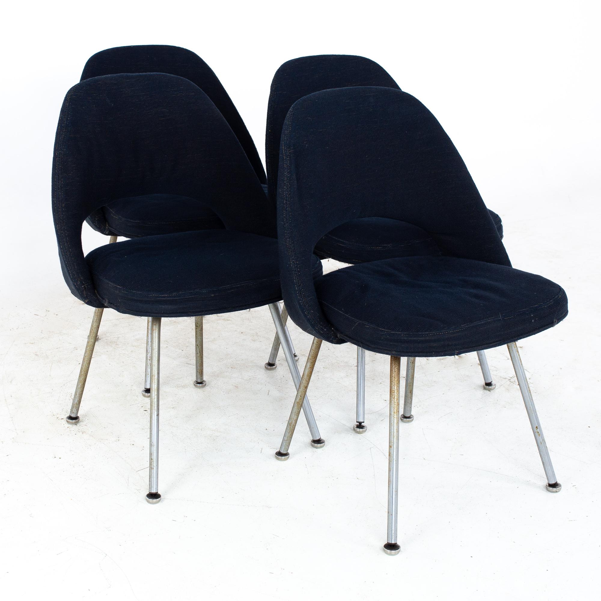 American Eero Saarinen for Knoll Mid Century Executive Dining Chairs - Set of 6