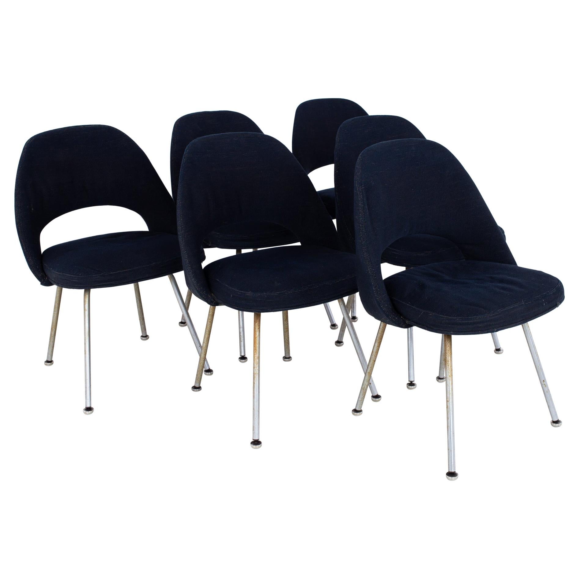 Eero Saarinen for Knoll Mid Century Executive Dining Chairs - Set of 6