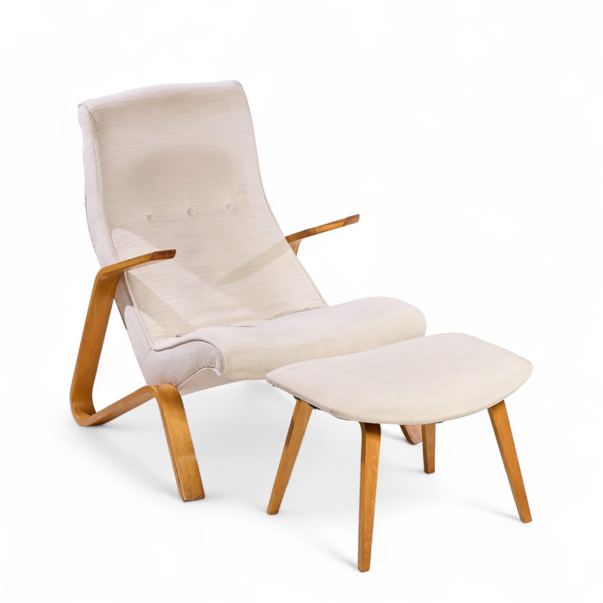 Eero Saarinen for Knoll Mid Century Grasshopper Lounge Chairs – Pair and Ottoman en vente 5