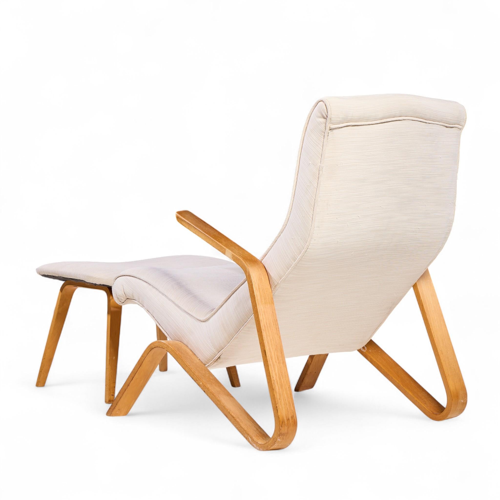 Eero Saarinen for Knoll Mid Century Grasshopper Lounge Chairs – Pair and Ottoman en vente 1