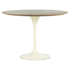 Eero Saarinen for Knoll Mid Century Walnut 42 Inch Tulip Dining Table