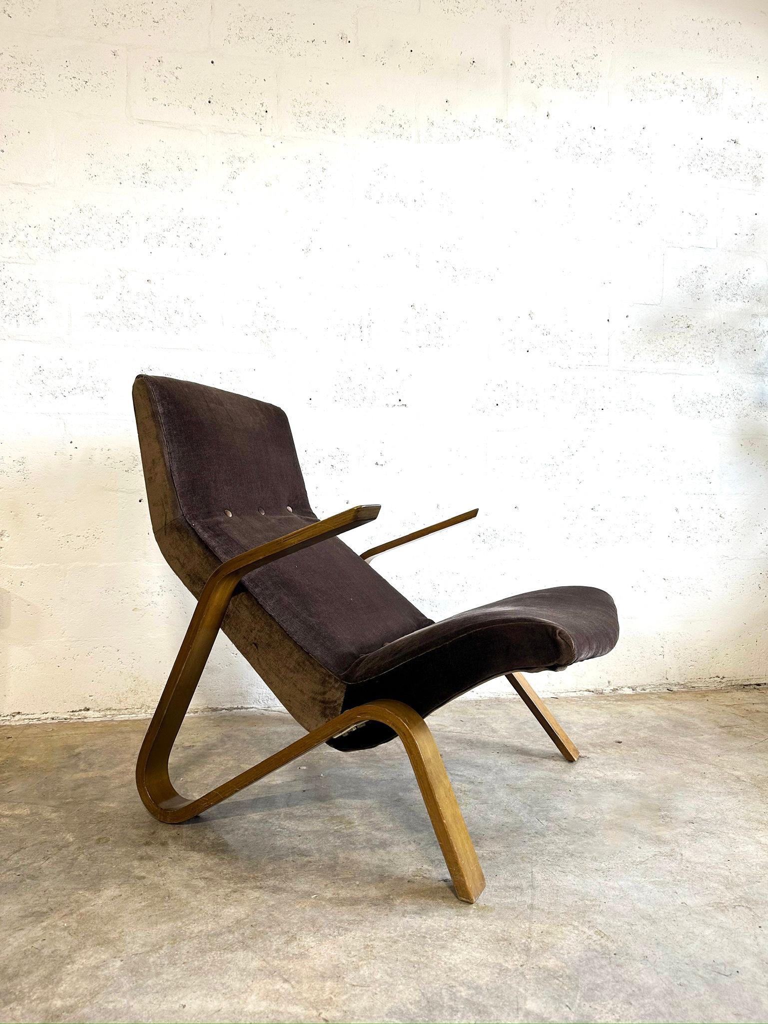 Mid-Century Modern Paire de fauteuils Grasshopper du milieu du siècle modèle 61 d'Eero Saarinen pour Knoll en vente