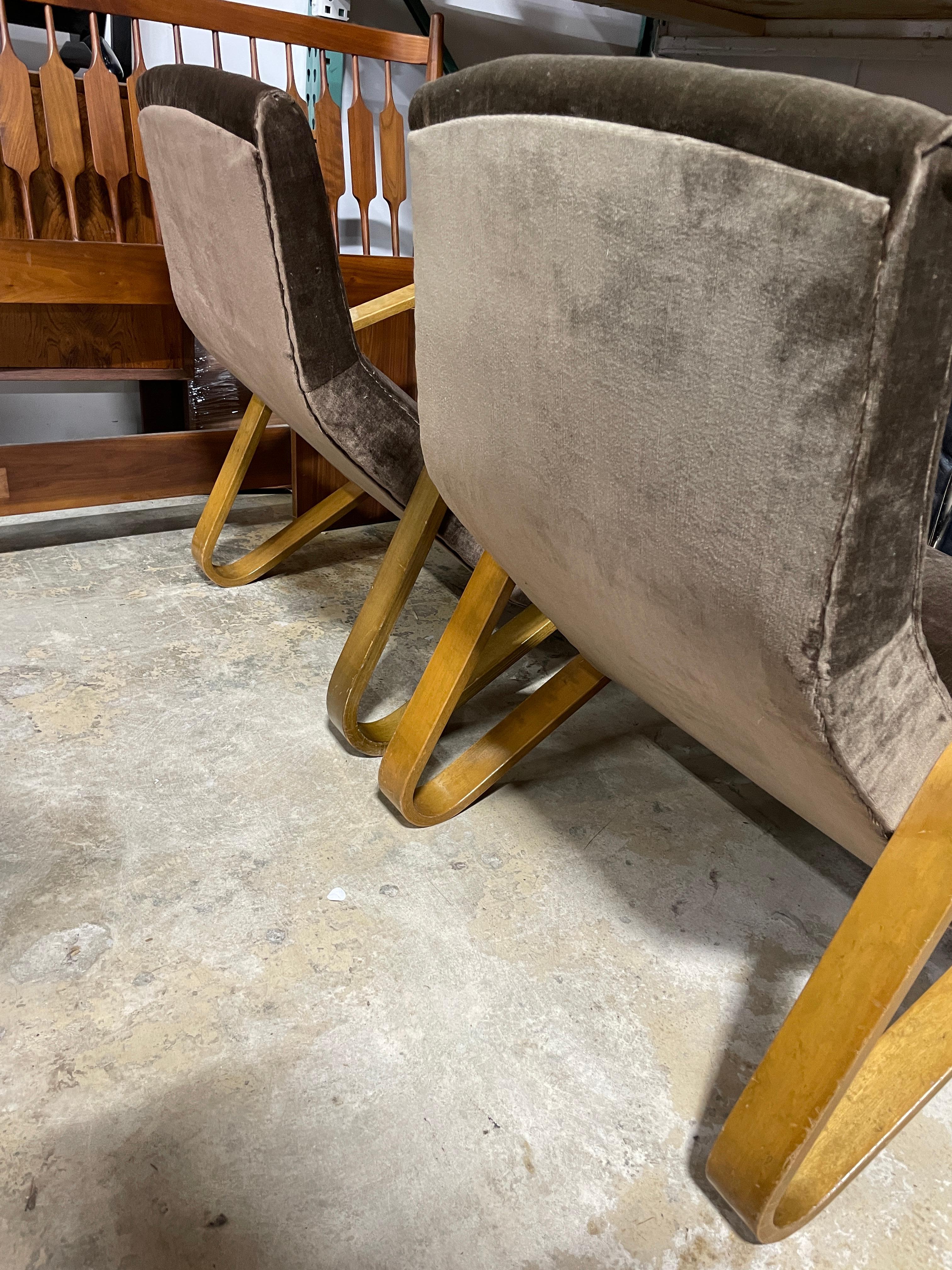 Paire de fauteuils Grasshopper du milieu du siècle modèle 61 d'Eero Saarinen pour Knoll État moyen - En vente à Fort Lauderdale, FL