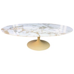 Eero Saarinen for Knoll Oval Marble Coffee Table
