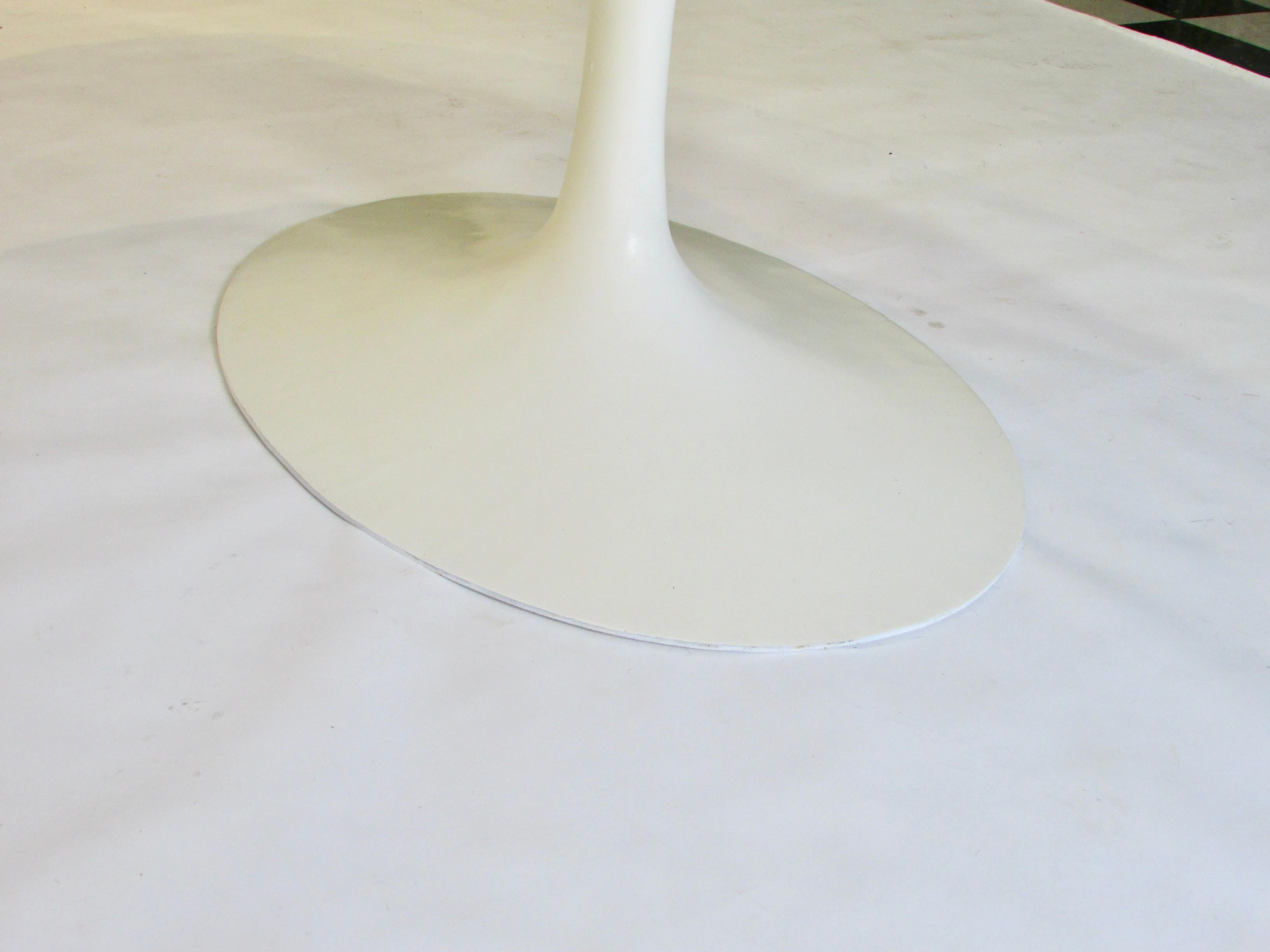 Eero Saarinen for Knoll Oval Top Tulip Dining Table Early Cast Iron Base 5