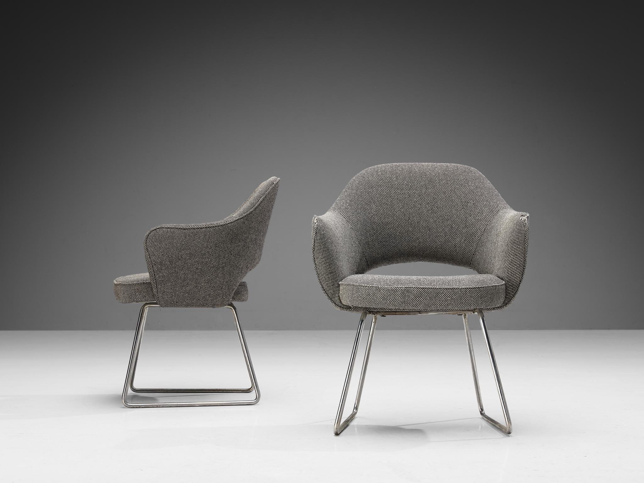 French Eero Saarinen for Knoll Pair of ‘Conference’ Armchairs of UNESCO Paris  For Sale