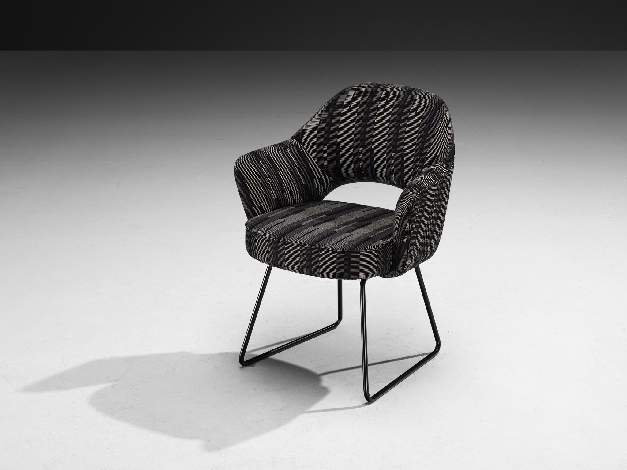 Tissu Eero Saarinen pour Knoll Paire de fauteuils 