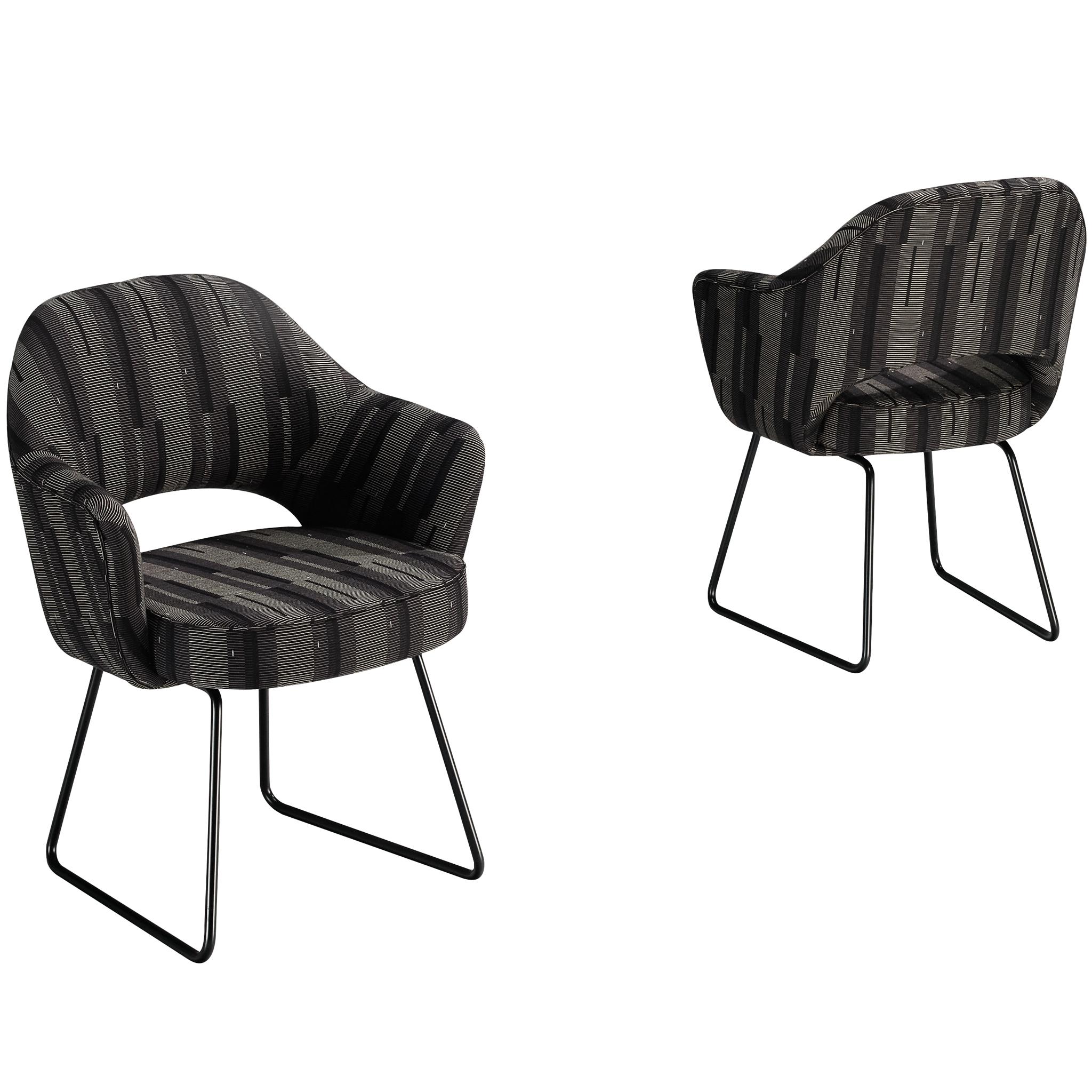 Eero Saarinen for Knoll Pair of ‘Conference’ Armchairs of UNESCO Paris