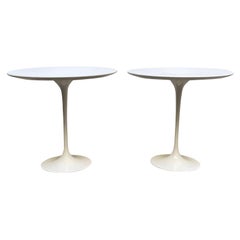 Eero Saarinen for Knoll Pair of Oval Tulip Side Tables