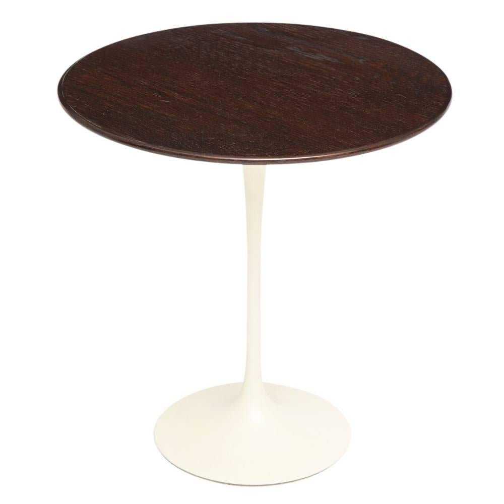 Mid-Century Modern Saarinen Side Table Knoll Wood Signed