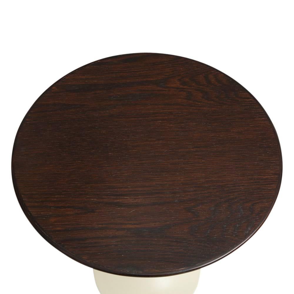 Late 20th Century Saarinen Side Table Knoll Wood Signed