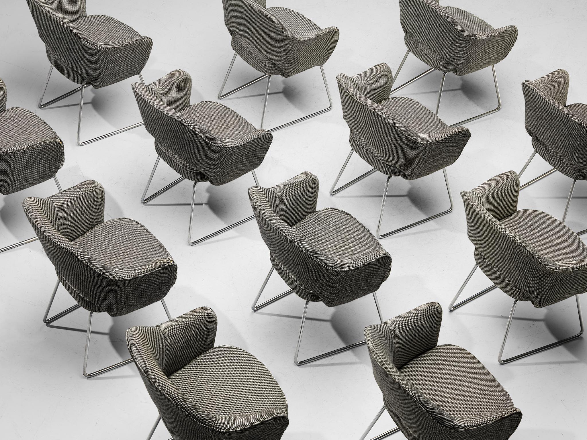 Eero Saarinen pour Knoll Ensemble de douze fauteuils de conférence de l'UNESCO à Paris  en vente 2