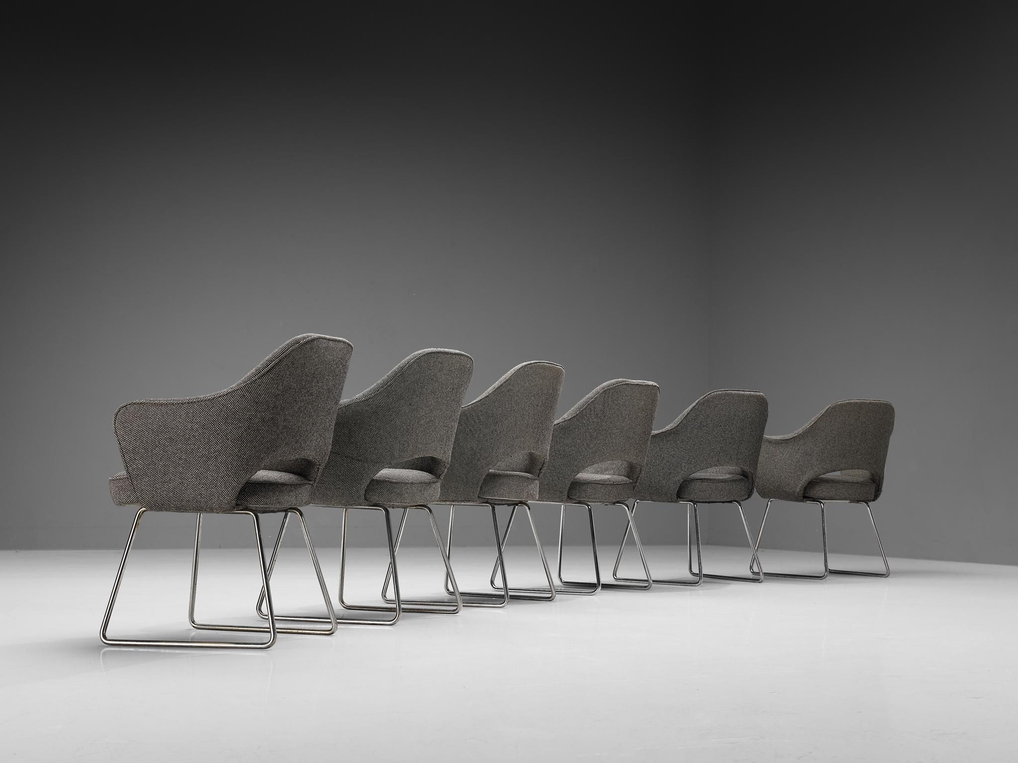 Eero Saarinen for Knoll Set of Six ‘Conference’ Armchairs of UNESCO Paris  For Sale 1
