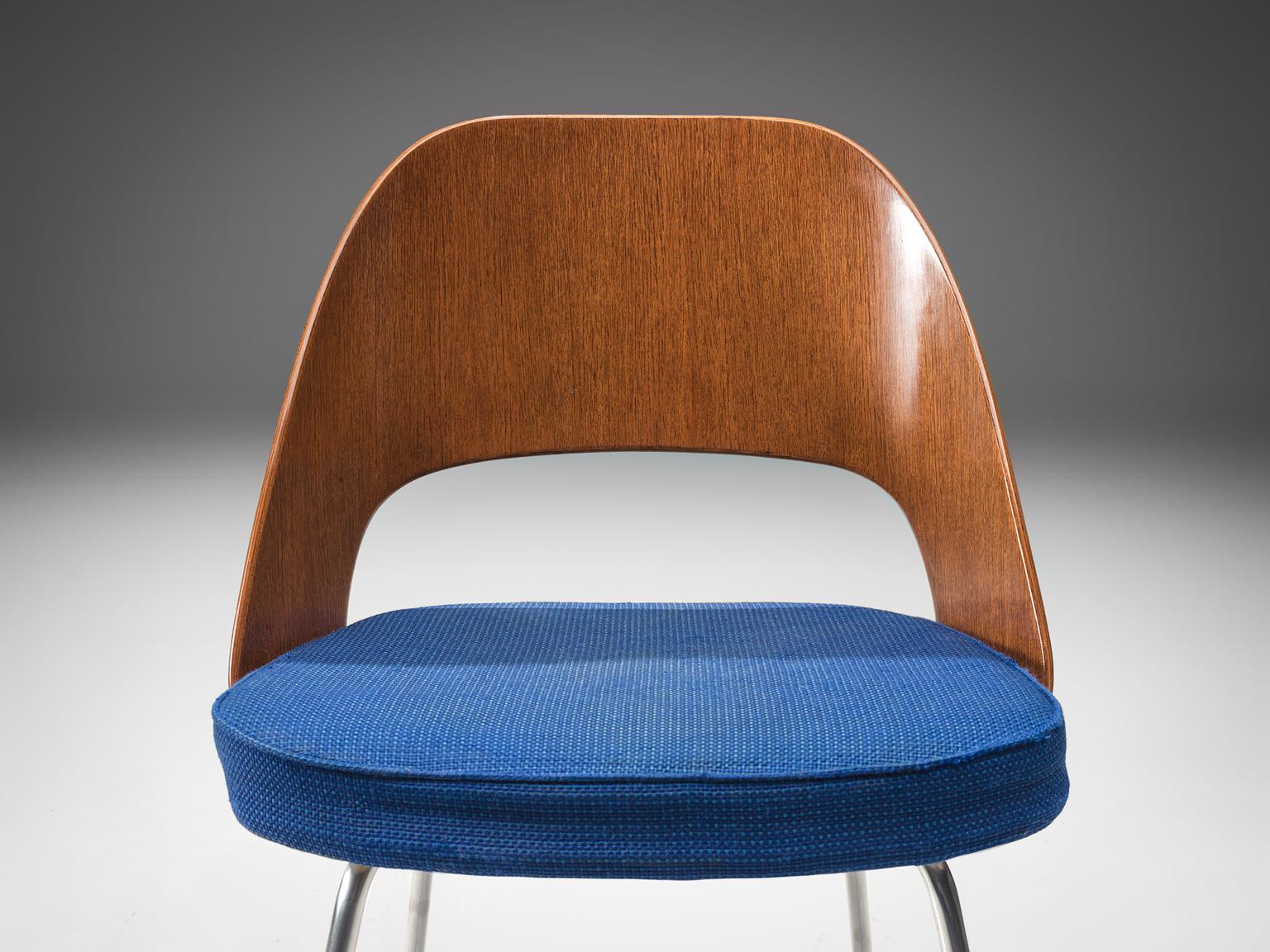 Fabric Eero Saarinen for Knoll Set of Six Dining Chairs