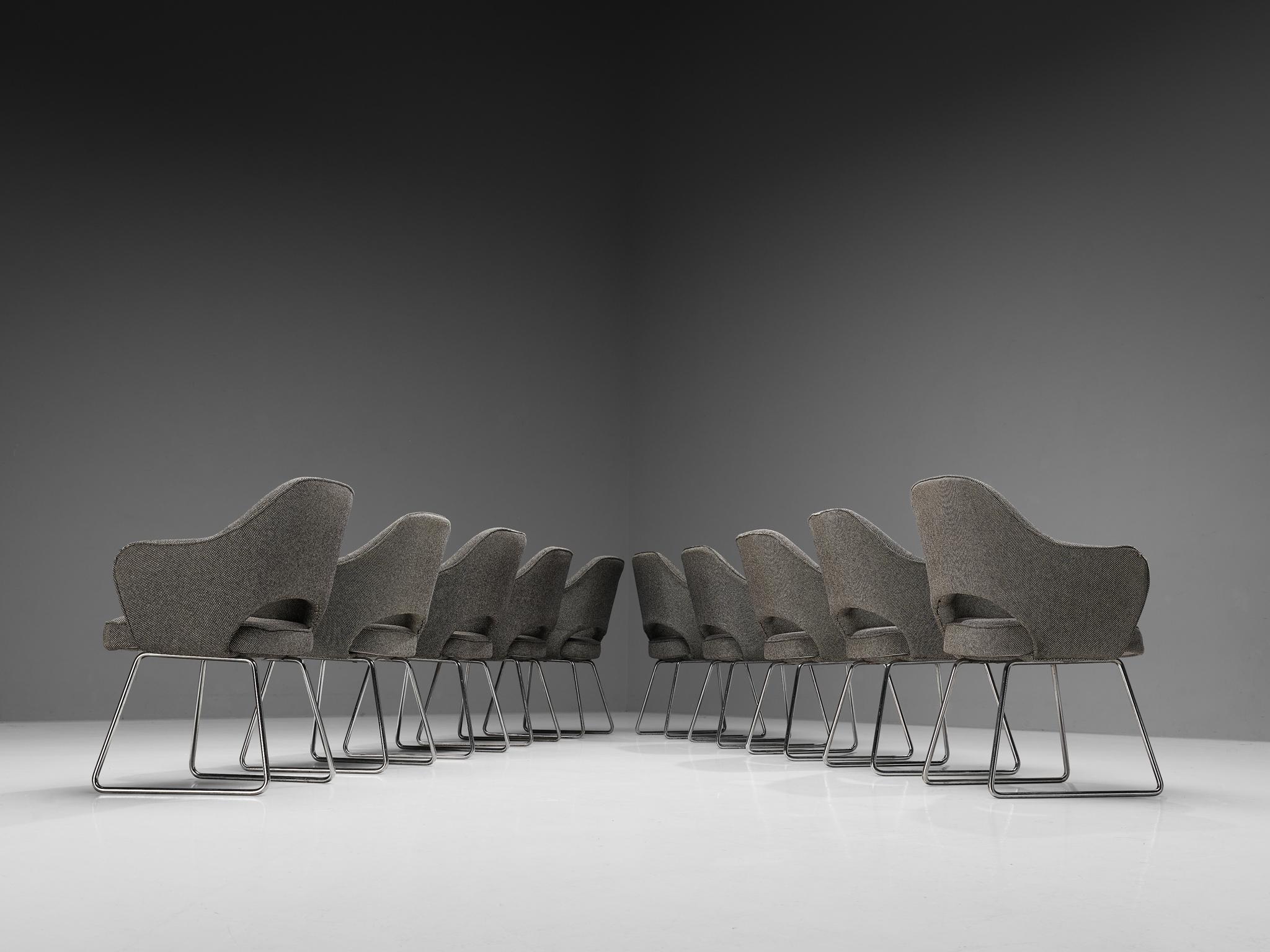 Eero Saarinen for Knoll Set of Ten ‘Conference’ Armchairs of UNESCO Paris In Good Condition In Waalwijk, NL