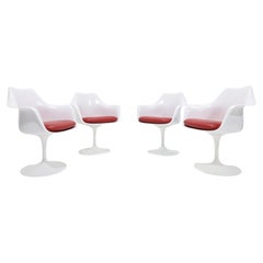 Eero Saarinen for Knoll Tulip Chairs, Set of Four