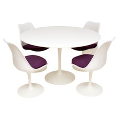 Eero Saarinen for Knoll Tulip Dining Table & Chairs