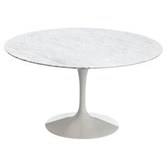 Eero Saarinen for Knoll 'Tulip' Dining Table with Carrara Marble Top 