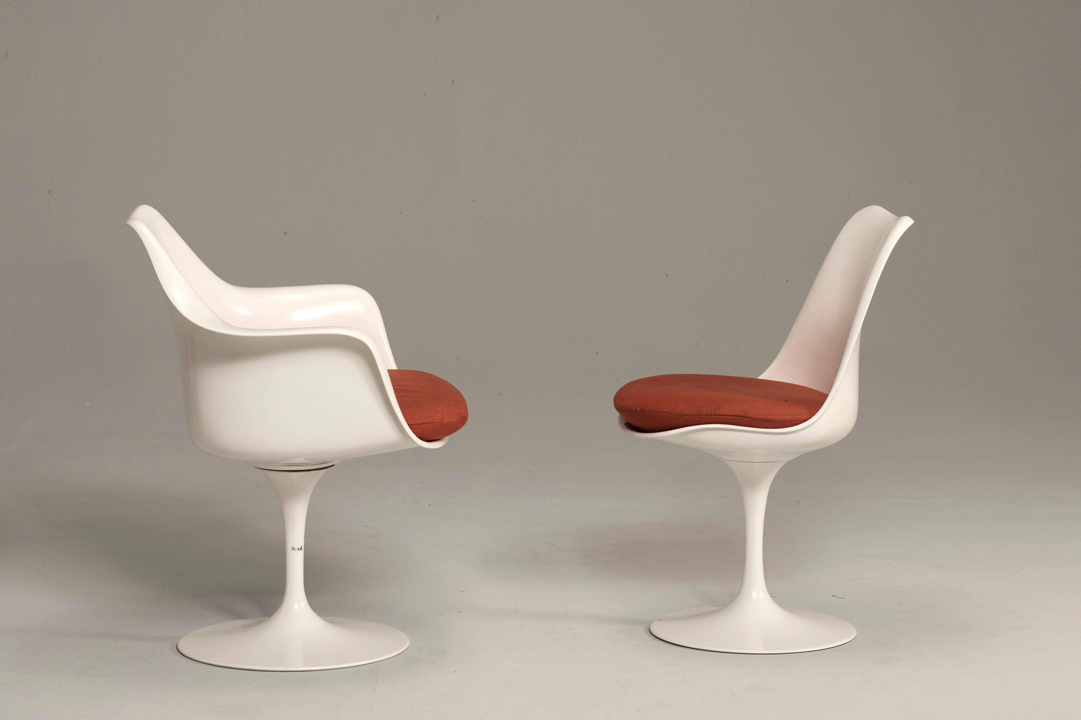 Eero Saarinen for Knoll Tulip Pedestal Armchairs 1 Available 5