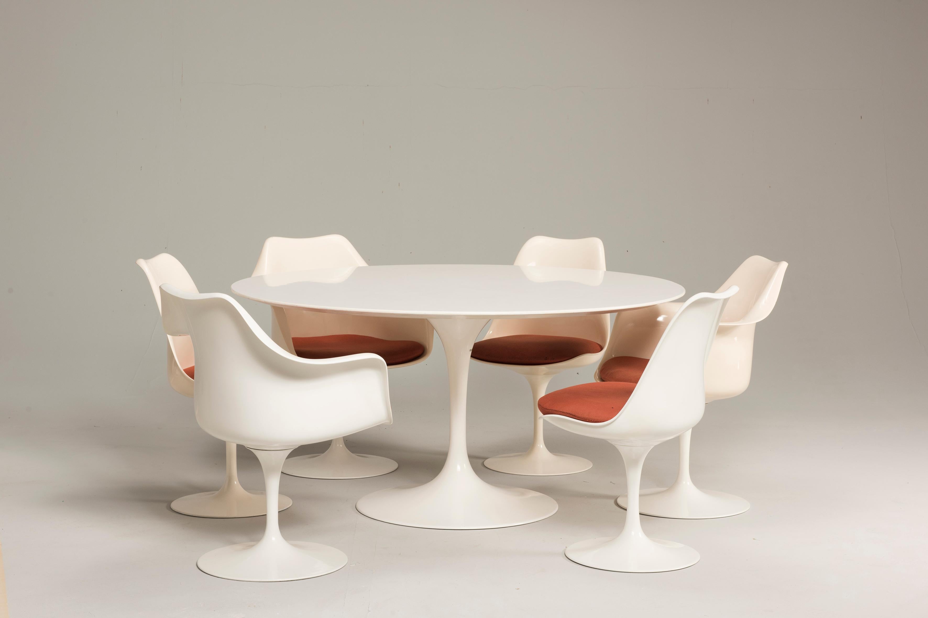 Eero Saarinen for Knoll Tulip Pedestal Armchairs 1 Available 6