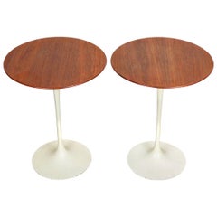 Eero Saarinen for Knoll Tulip Side Tables in Walnut