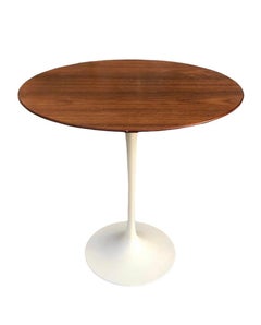 Eero Saarinen for Knoll Walnut Tulip Side Table