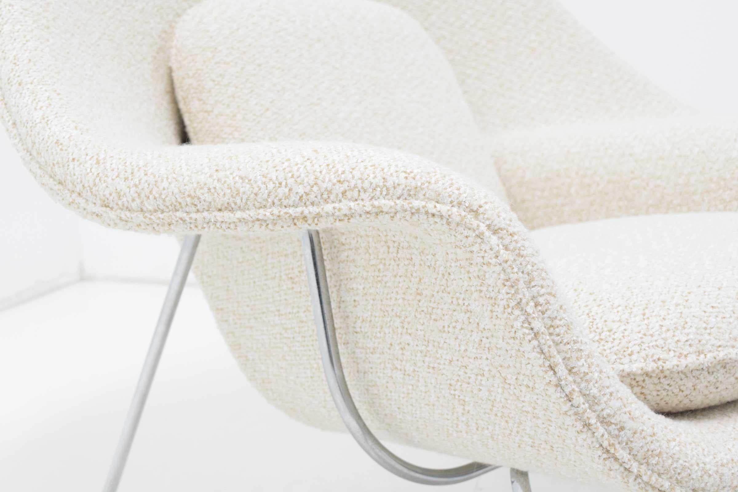 Contemporary Eero Saarinen for Knoll Womb Chair and Ottoman