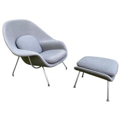 Eero Saarinen for Knoll Womb Chair and Ottoman