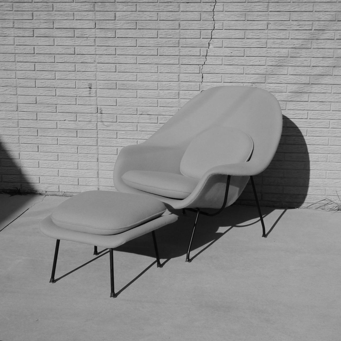 Eero Saarinen for Knoll Womb Chair with Ottoman 1