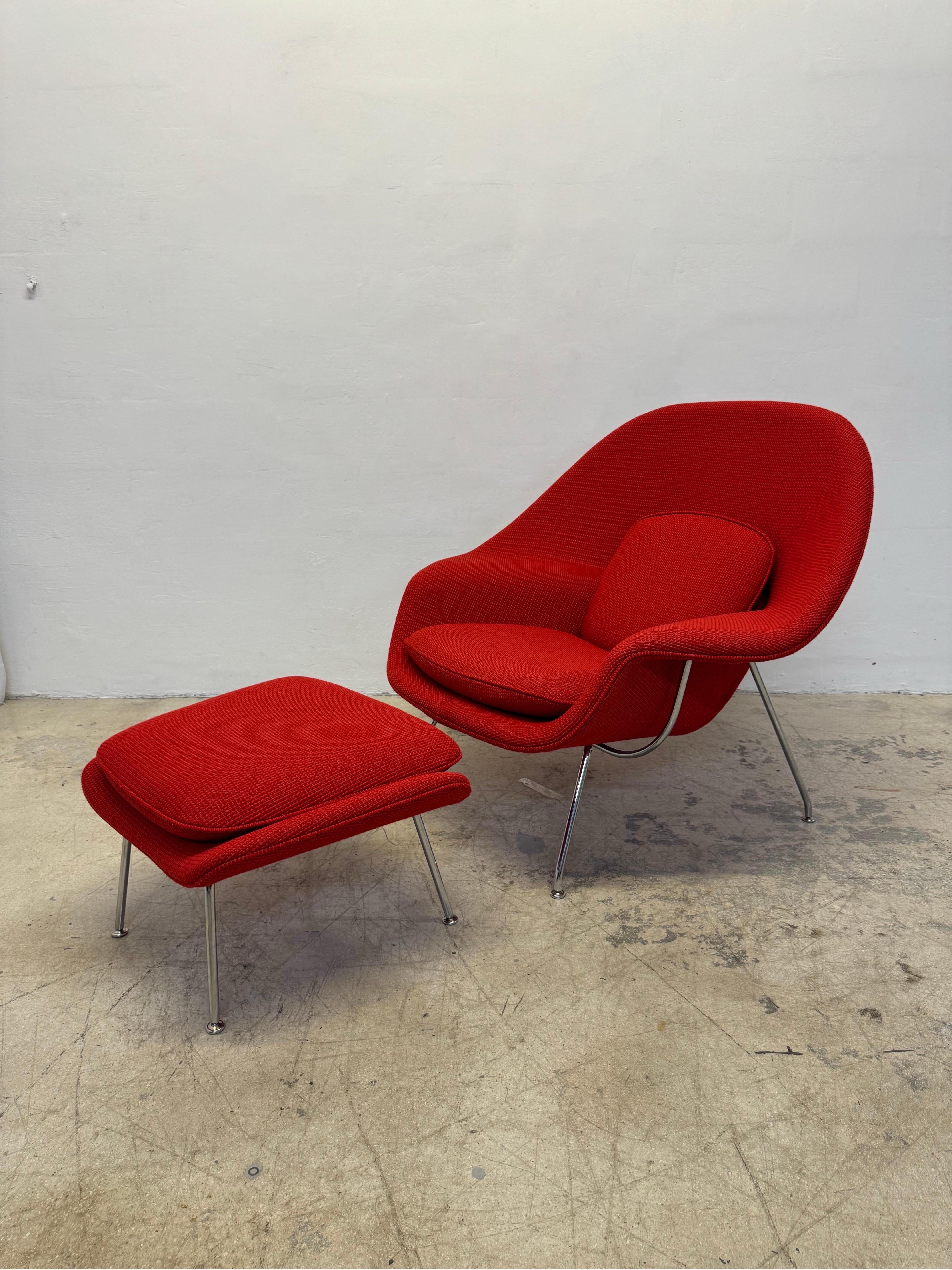 American Eero Saarinen for Knoll “Womb” Lounge Chair and Ottoman