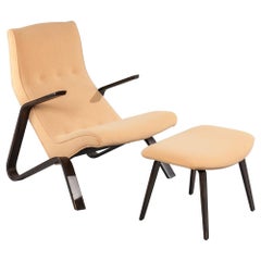 Eero Saarinen Grasshopper Chair and Ottoman