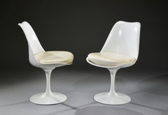 Eero Saarinen & Knoll 2 Chaises Tulipes XXème