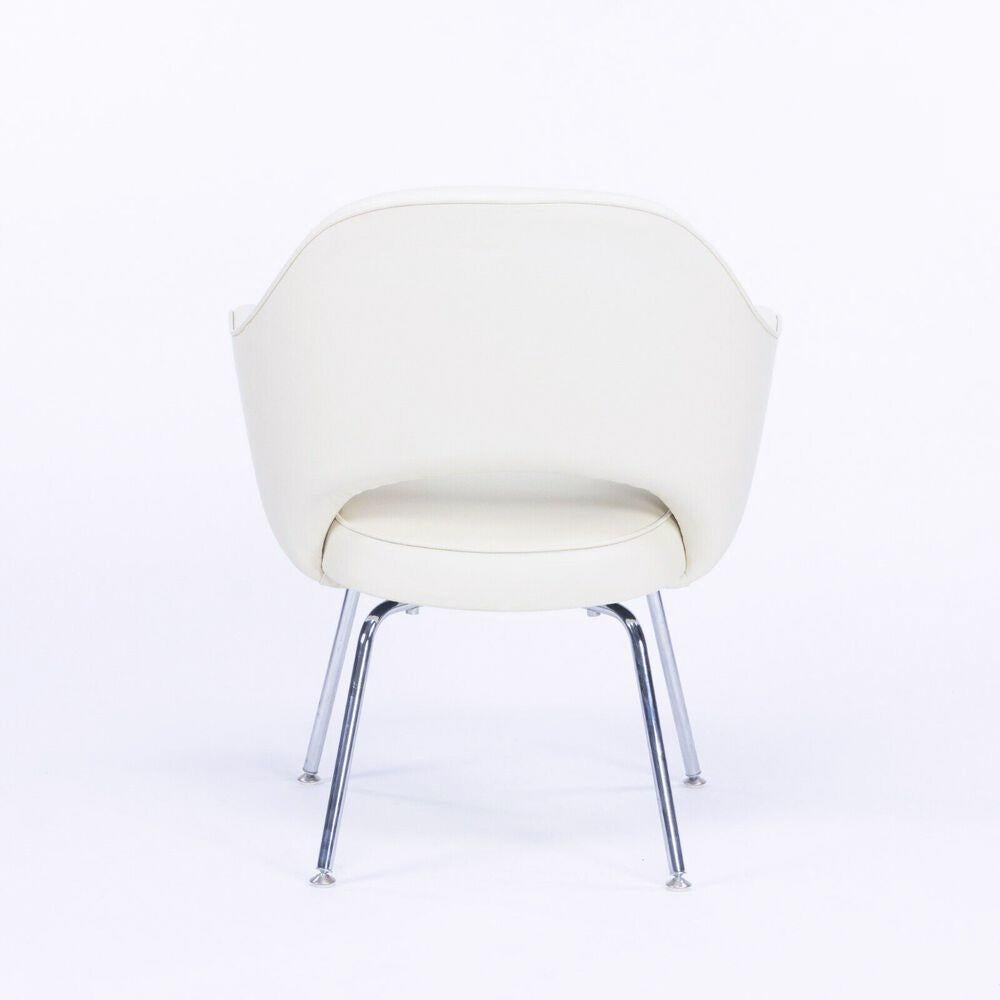 Steel Eero Saarinen Knoll Executive Dining Chair/Armchairs with Tubular Legs, Set of 4 For Sale