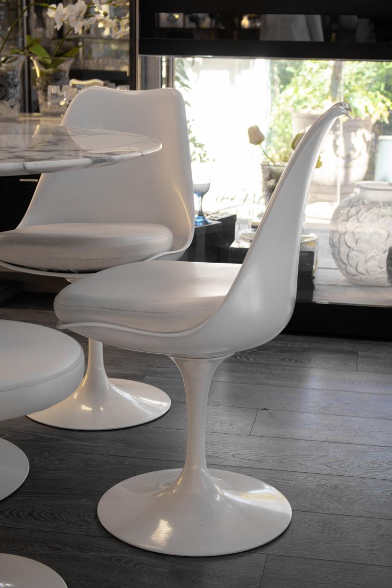 Eero Saarinen and Knoll International Suite De 4 Chaises For Sale 2