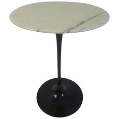 Eero Saarinen Knoll Marble Side Table in Black