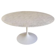 Used Eero Saarinen Knoll marble table 1970