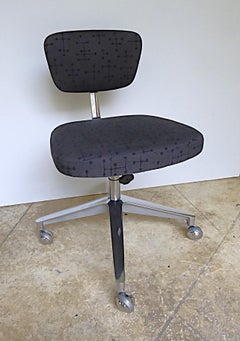 Eero Saarinen Knoll Mid Century Modern Secretarial Desk Chair Eames' Fabric 50s