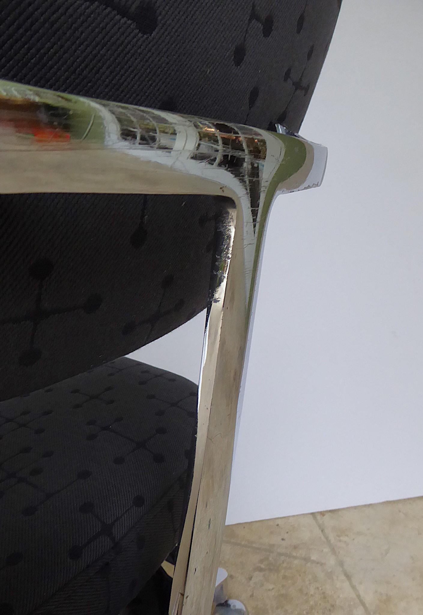 Sedia da scrivania Eero Saarinen Knoll Mid Century Modern Secretarial Chair Fabrice degli anni '50 in vendita 1