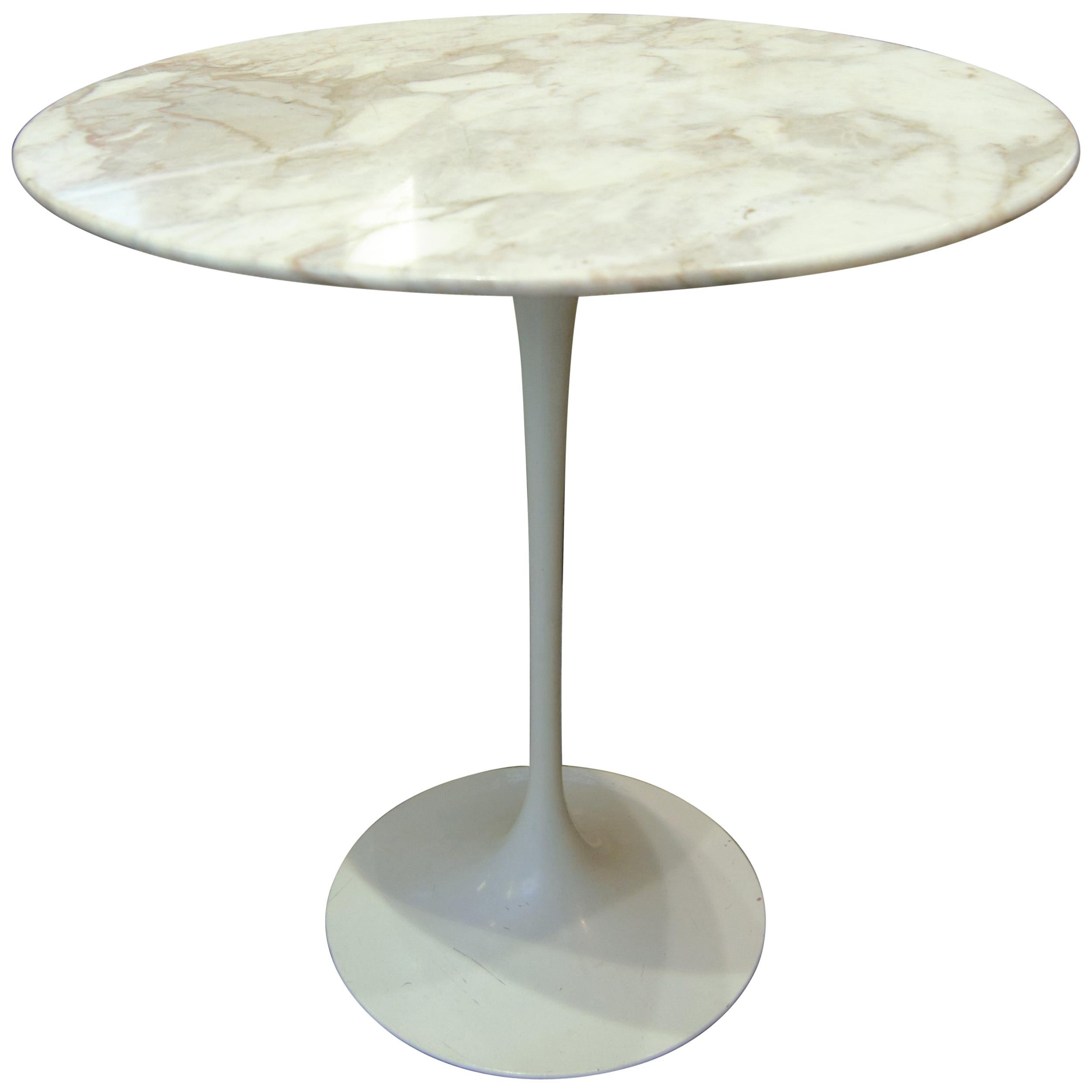 Eero Saarinen & Knoll, "Tulip" Marble Gueridon Table, xxth For Sale