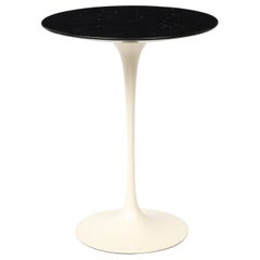 Eero Saarinen Knoll Tulip Side Table, Black Marble Top, Vintage 1984