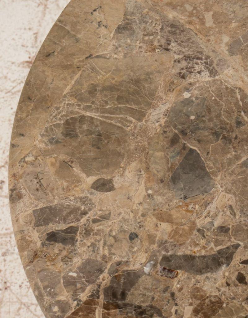 Eero Saarinen Knoll Tulip Side Table with Marble Top In Good Condition In Astoria, NY