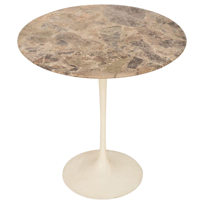Eero Saarinen Knoll Tulip Side Table with Marble Top