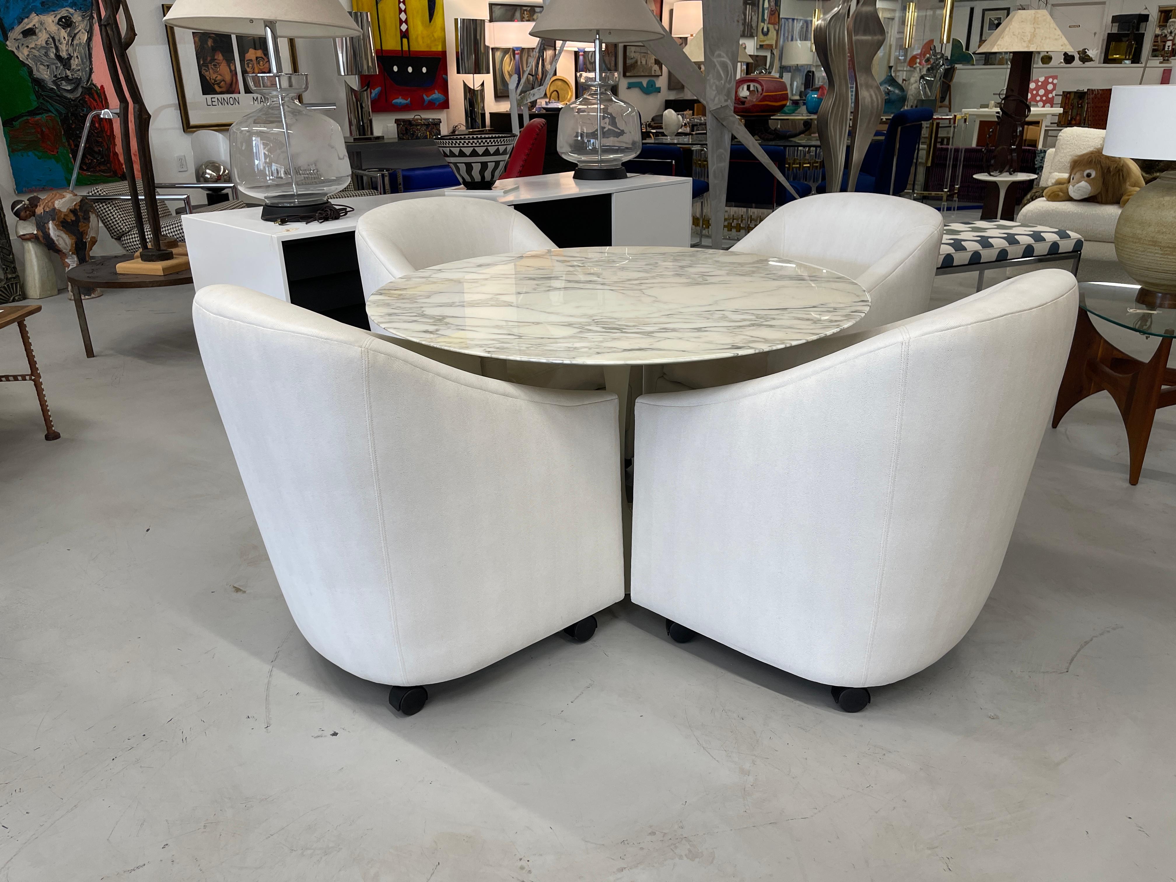 Eero Saarinen Marble Top Knoll Tulip Table 7